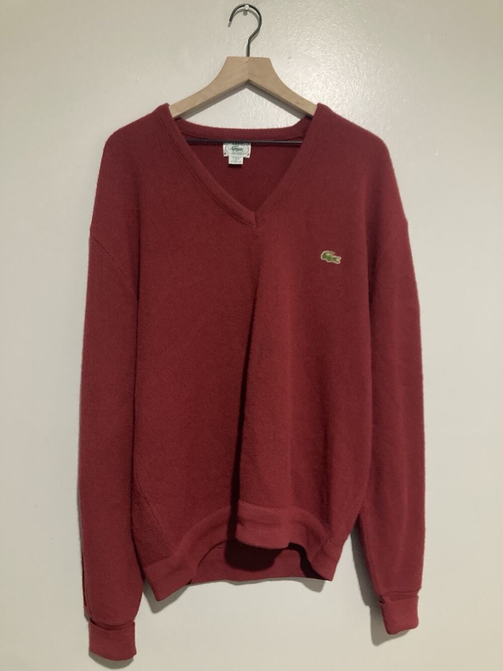 Vintage Izod Lacoste Sweater Mens Extra Large Orlon Crocodile 70S 80S Vtg USA